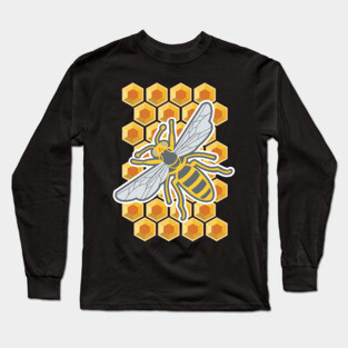 Honeycomb bee Long Sleeve T-Shirt