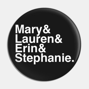 Wild Horses Members (white) Pin