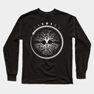 Ouroboros Tree of LIfe Long Sleeve T-Shirt