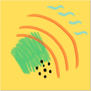 Abstract Weather Posters and Art