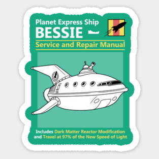 Bessie Service and Repair Manual Sticker