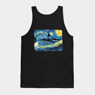 The Shark Van Gogh Style Tank Top
