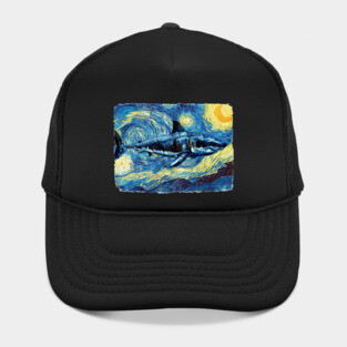 The Shark Van Gogh Style Hat
