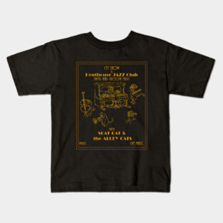 Cat-Deco Jazz Show Kids T-Shirt