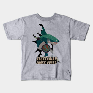 Vegetarian Shark Guard Kids T-Shirt