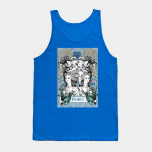 Gemini Zodiac Star Sign Tank Top