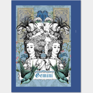 Gemini Zodiac Star Sign Posters and Art