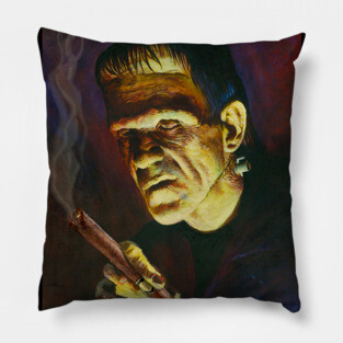 Holy Smoke! Frankenstein loves a Cigar Pillow