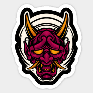 Oni mask Sticker