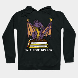 I Am A Book Dragon Hoodie