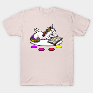 Unicorn Reading Book T-Shirt