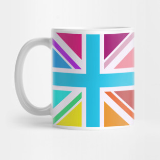 Square Union Jack Flag Multicolored Mug