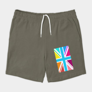 Multicolored Union Jack/Flag Shorts