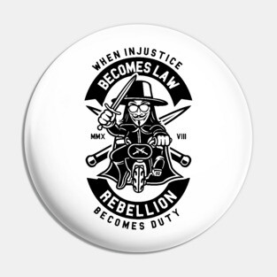Anonymous Rebellion Pin