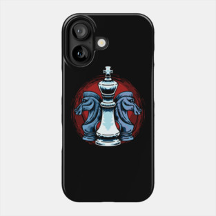 Chess Pieces King And Knight Chess Players Phone Case
