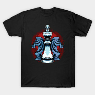 Chess Pieces King And Knight Chess Players T-Shirt