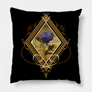Art Deco Rose Pillow