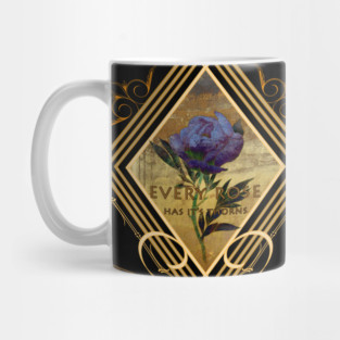 Art Deco Rose Mug