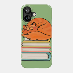 With Books And Cats Life Is Sweet Phone Case