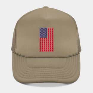 Vintage Bigfoot american flag Hat