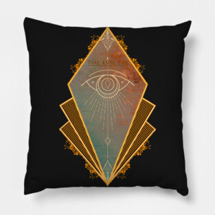 Art Deco Evil Eye Pillow