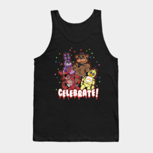Five Nights At Freddy's Multi-Character Celebrate! Tank Top