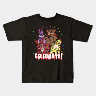Five Nights At Freddy's Multi-Character Celebrate! Kids T-Shirt