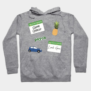 Psych Stickers Hoodie