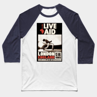 Live Aid 1985 Baseball T-Shirt