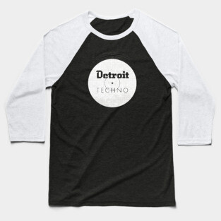 Detroit Techno - White Label Baseball T-Shirt