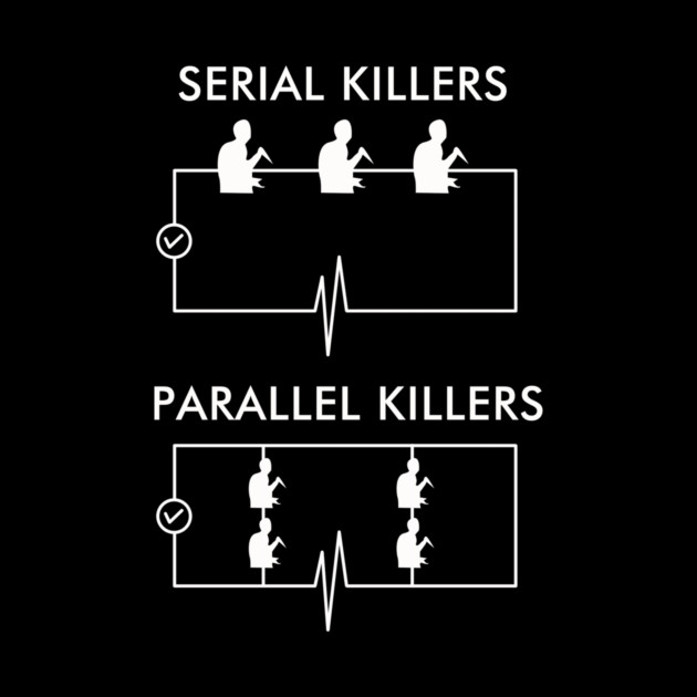 Serial Killers Parallel Killers by dumbshirts