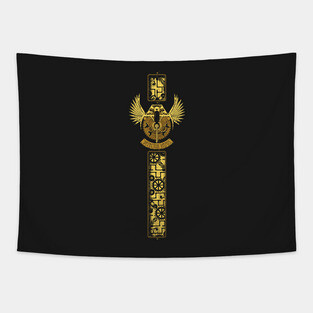Steampunk Crest Tapestry