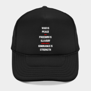 1984 George Orwell War Is Peace Quote Hat