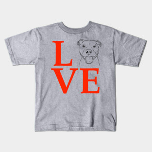 Pit Bull LOVE, Pittie Love Kids T-Shirt