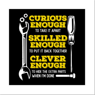 Funny Car Diesel Mechanic Gift Posters and Art