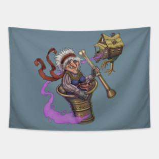 Baba Yaga Tapestry