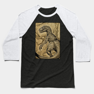 Velociraptor Baseball T-Shirt