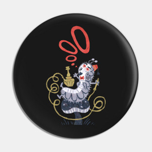 Caterpillar - Alice in Wonderland Pin