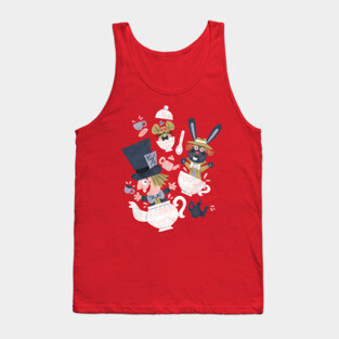 Mad Hatter's Tea Party - Alice in Wonderland Tank Top