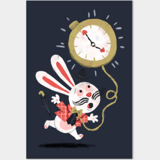 White Rabbit - Alice in Wonderland Posters and Art
