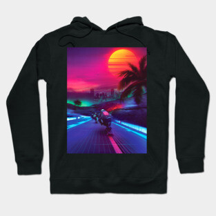 Synthwave Midnight Outrun Hoodie