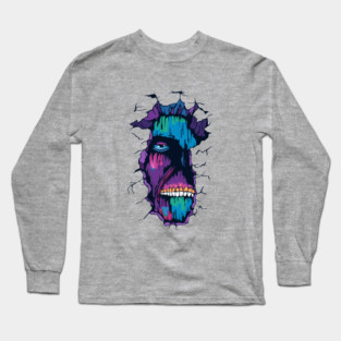 wall titan in pop art Long Sleeve T-Shirt