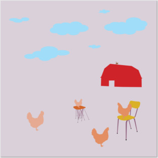 crazy farm Posters and Art