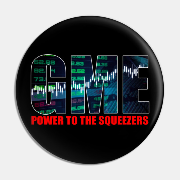 GME Power To The Squeezers Pin by belownormal