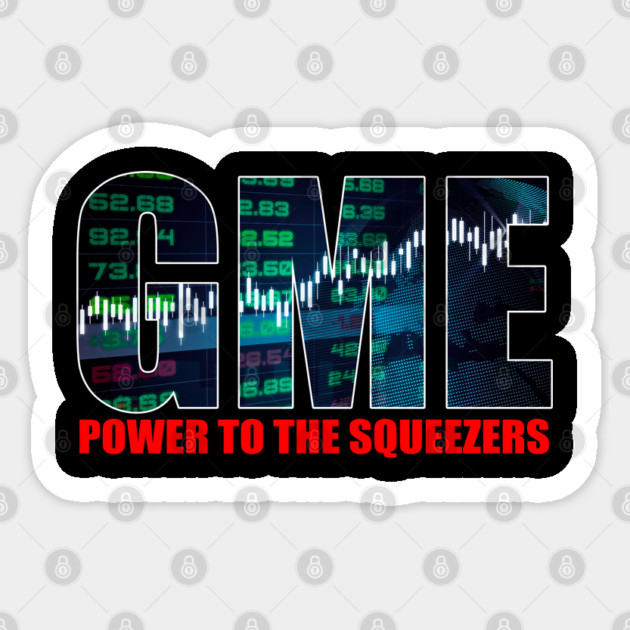 GME Power To The Squeezers Sticker by belownormal