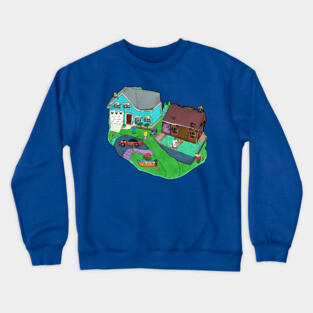 Aqua teen hunger force playset Crewneck Sweatshirt