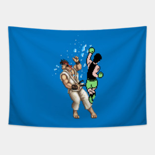 PIXEL FIGHT! (R) Tapestry