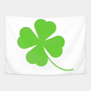 Lucky Four Leaf Clover Shamrock Tapestry