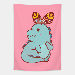Kaiju Kawaii Tapestry