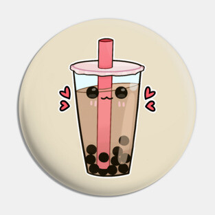 Kawaii bubble tea Pin